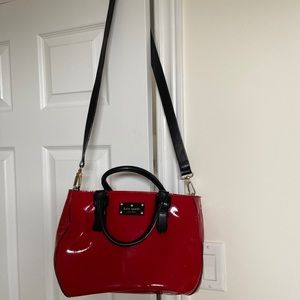 Kate Spade Red and Black Patent Leather purse